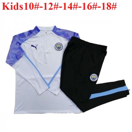 Manchester City 2020-2021 Barn Tränings Sweatshirtställ M001